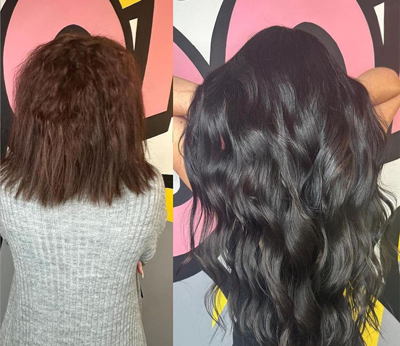 real human hair extensions